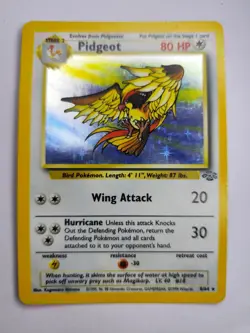 Pokemon TCG Pidgeot Jungle 8/64 Holo Unlimited Holo Rare - Image 1