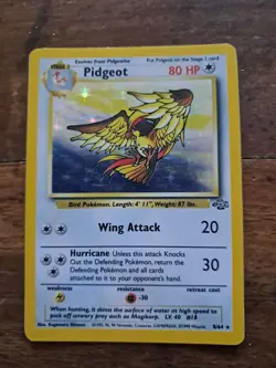 Pokemon TCG Pidgeot Jungle Holo Card 8/64 Unlimited Rare - Image 1