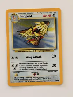 Pokemon TCG Pidgeot Jungle 8/64 Holo Unlimited Holo Rare - Image 1
