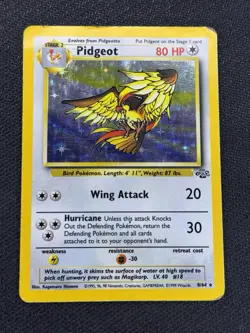Pokemon TCG Pidgeot Jungle Holo Card 8/64 Unlimited Rare - Image 1