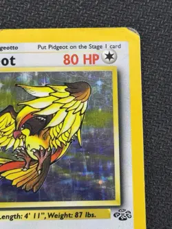 Pokemon TCG Pidgeot Jungle Holo Card 8/64 Unlimited Rare - Image 3