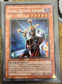 Yugioh Total Defense Shogun CT1-EN001 Secret Rare - Super MISPRINT NM - Image 1
