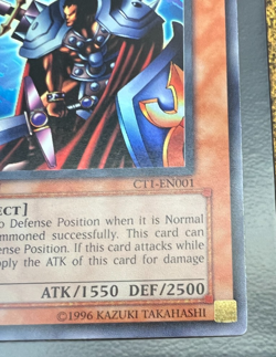Yugioh Total Defense Shogun CT1-EN001 Secret Rare - Super MISPRINT NM - Image 5