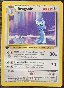 1999 Pokemon 1st Edition Dragonair German Base Set 18/102 - Image 2
