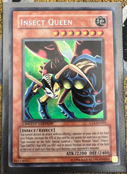Yugioh Insect Queen CT1-EN005 Secret Rare - Super MISPRINT NM - Image 1