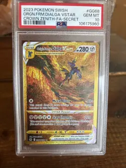 Origin Forme Dialga VSTAR (Secret) GG68/GG70 Crown Zenith: Galarian Gallery Holo - Image 1