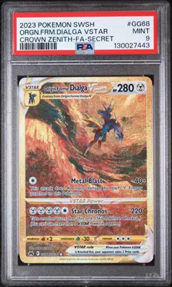 Origin Forme Dialga VSTAR (Secret) GG68/GG70 Crown Zenith: Galarian Gallery Holo - Image 1
