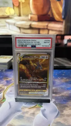 Origin Forme Dialga VStar GG68/GG70 Galarian Gallery Alt Art Crown Zenith PSA 8 - Image 1