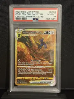 PSA 10 Origin Forme Dialga VSTAR Gg68/Gg70 Crown Zenith Galarian Gallery - Image 3