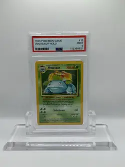 Pokemon Venusaur Holo Rare Base Set 15/102 PSA 9 - Image 1