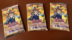 YuGiOh Pharaonic Guardian LOT OF 3 Factory Sealed Booster Packs Unlimited - Image 1