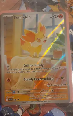 SEALED Fennekin 080 | Pokemon Center Stamped | Chaos Rising Promo | English TCG - Image 1