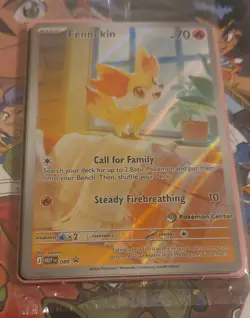 SEALED Fennekin 080 | Pokemon Center Stamped | Chaos Rising Promo | English TCG - Image 3