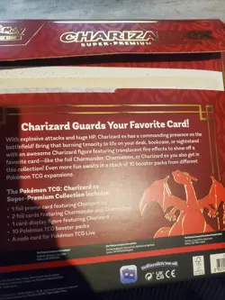 Charizard ex Super Premium Collection Box Card Display Pokemon TCG - FIGURE ONLY - Image 2