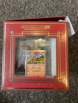 Pokemon TCG Charizard ex Super-Premium Collection Figure & 3 Promos Cards + Box - Image 4