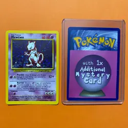 Mewtwo Holo Rare 10/102 Base Set Pokemon Card 1999 WOTC HP Vintage 010/102 - Image 1