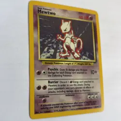 POKEMON CARD WOTC 1999 MEWTWO HOLO BASE SET CARD RARE 10/102 EX-NM - Image 4