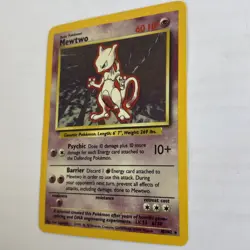 POKEMON CARD WOTC 1999 MEWTWO HOLO BASE SET CARD RARE 10/102 EX-NM - Image 5