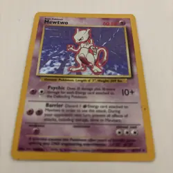 Pokemon Card Mewtwo Holo Base Set 10/102 WOTC 1999 Vintage Rare LP Clean - Image 3