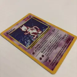 Pokemon Card Mewtwo Holo Base Set 10/102 WOTC 1999 Vintage Rare LP Clean - Image 4