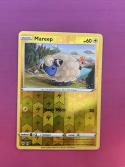 Pokemon Card Mareep Darkness Ablaze Reverse Holo 055/189 Near Mint - Image 1