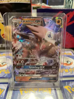 Lycanroc GX SM14 Black Star Promo ULTRA RARE Pokemon Card. Mint/NM TCG - Image 1