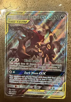 Pokemon Umbreon & Darkrai GX SM241 TAG TEAM GX Promo Holo 270 HP ENG - Image 1