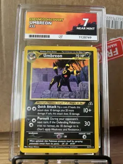 Pokemon Neo Discovery Umbreon Card 32/75 Rare 2001 WOTC ACE 7 NM - Image 1