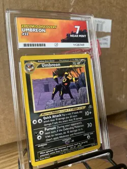 Pokemon Neo Discovery Umbreon Card 32/75 Rare 2001 WOTC ACE 7 NM - Image 3