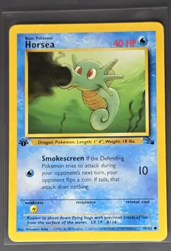 Pokemon TCG 1st Edition Fossil Lot Of 10 Cards Toploaded Vintage 1999 WOTC - Image 3