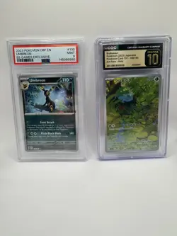 Bulbasaur AR 166/165 ( CGC PRISTINE 10)+ Umbreon Eb games exclusive (PSA 10) - Image 1