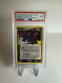 Umbreon Gold Star Celebrations 17/17 PSA 9 - Image 1