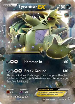 Tyranitar EX - 42/98 - Ancient Origins - Pokemon TCG - MP - HOLO - Image 1