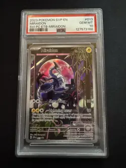 Miraidon 013 Scarlet Violet Promo PSA 10 Pokemon Center Stamped - Image 1