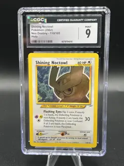 CGC 9 MINT Shining Noctowl 2002 Neo Destiny 110/105 Holo Pokemon Card - Image 1
