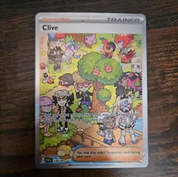Clive - 236/091 - Pokemon Paldean Fates Special Illustration Rare Card NM - Image 1