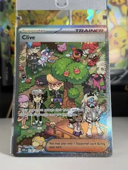 NM Clive Special Illustration Rare SV: Paldean Fates 236/091 Pokemon TCG - Image 1