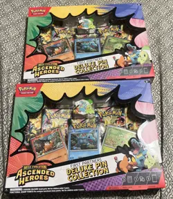 Pokemon TCG Mega Evolution Ascended Heroes Deluxe Pin Collection Lot Of 2 - Image 1