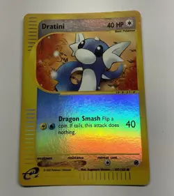 Dratini 107/165 Expedition Base Set Reverse Holo Rare Pokemon TCG Nintendo MP - Image 1