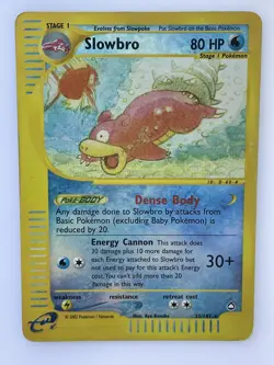 Slowbro 33/147 Aquapolis Reverse Holo Rare Moderately Played Played 2002 - Image 1
