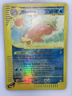Slowbro 33/147 Aquapolis Reverse Holo Rare Moderately Played Played 2002 - Image 3
