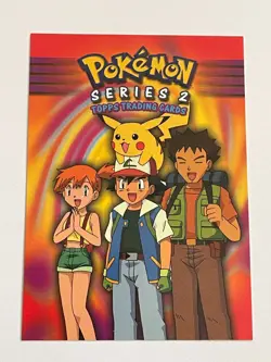 2000 Topps Pokemon TV Animation Series 2 Checklist - Image 1