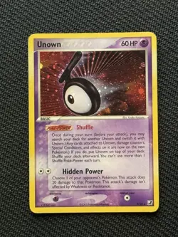 Unown (T) T/28 Unseen Forces Holo Vintage Pokemon Tcg Card - Image 1