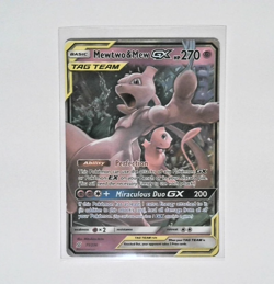 Pokemon TCG Mewtwo & Mew GX 71/236 SM-Unified Minds Ultra Rare Full Art Holo NM - Image 1