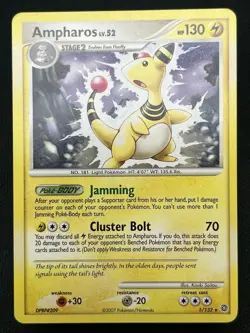 Ampharos 1/132 Non-Holo Rare D&P Secret Wonders Pokemon Card LP - Image 1