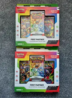 x2 Pokemon TCG First Partner Illustration Collection Series 1 - ✅ NEW SEALED ✅ - Image 1