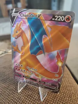 Charizard V SWSH050 SWSH: Sword & Shield Promo Cards Holo LPMP 👁 Description - Image 2