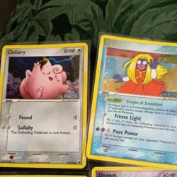 Vintage Pokemon Reverse Holo Stamped lot of 16 Era Unseen Forces - Image 4