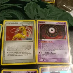 Vintage Pokemon Reverse Holo Stamped lot of 16 Era Unseen Forces - Image 5