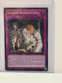 Yu-Gi-Oh! - Solemn Accusation BLZD-EN079 Secret Rare - 1st Edition - LN/M - Image 1
